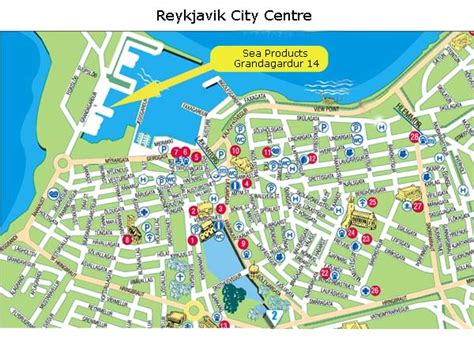 Reykjavik City Centre Tourist Map - Reykjavik • mappery