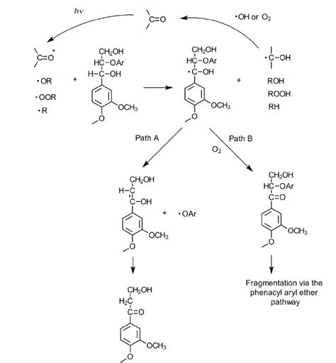 Formation of ketyl radicals in lignin during photoyellowing and the... | Download Scientific Diagram