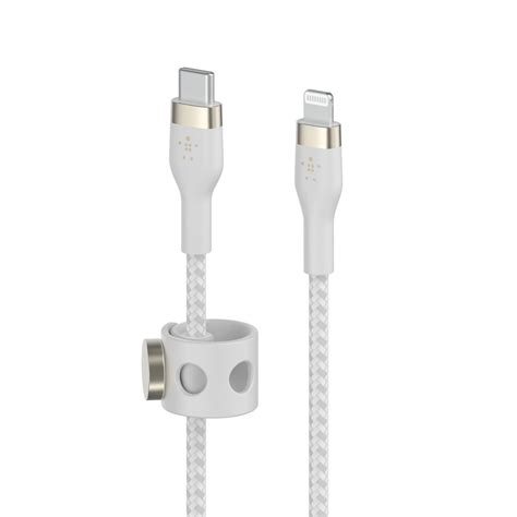 Belkin Boost Charge Pro Flex USB-C to Lightning Cable (white) - 3 m ...