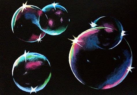 Bubbles in acrylic paint | Reflection art, Simple art, Bubbles