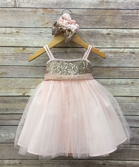 Look at this Precious Kids Pink & Blush Glitter Petite Adele Dress ...