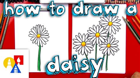 How To Draw A Daisy Flower - YouTube