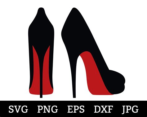 Prints Digital Prints High Heels DXF High Heels PNG High Heels Clipart High Heels Cut File High ...