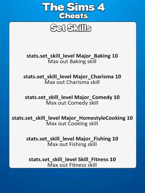 All Sims 4 Cheat Codes APK for Android Download