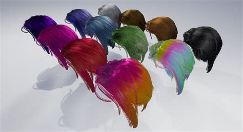 Stylised Hair Shader in Materials - UE Marketplace