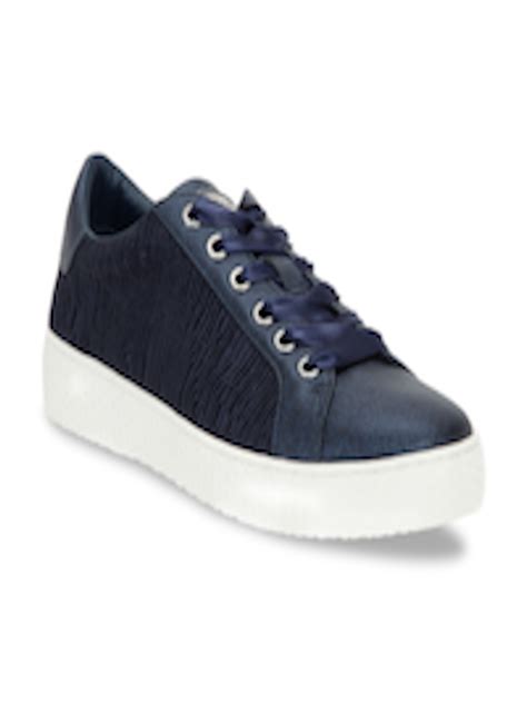 Buy Bugatti Women Blue Textured Sneakers - Casual Shoes for Women 9171837 | Myntra