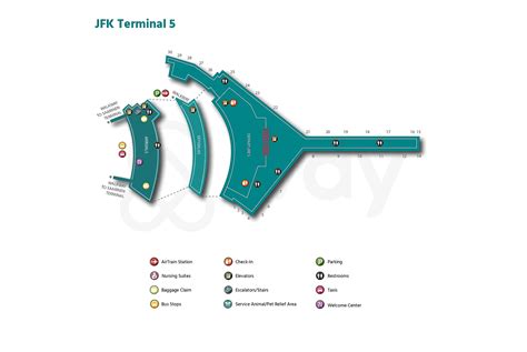 JFK Terminal 5 - Terminal 5 JFK Map, Stores, Restaurants