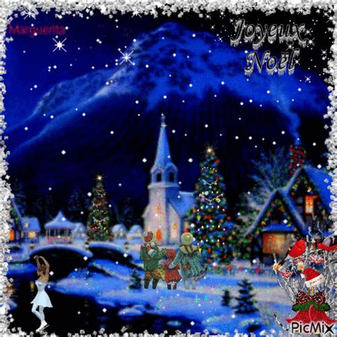 carte Joyeux Noël! - GIF animé gratuit - PicMix