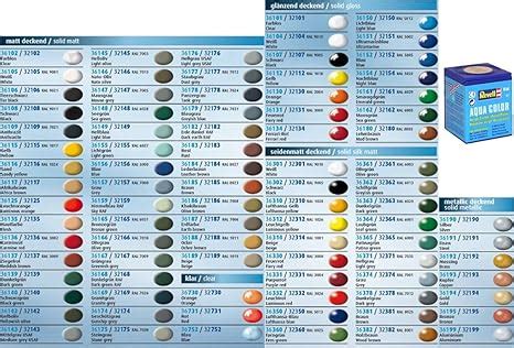 10 pcs Revell Aqua Color Colour Paints 18ml for Models- You can choose the colours: Amazon.co.uk ...