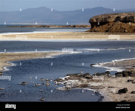 View overlooking Lake Assal, lowest place in Africa and Saltiest Place ...