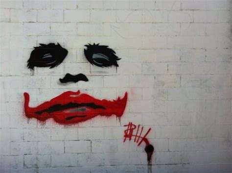 Joker stencil, Graffiti, Painting