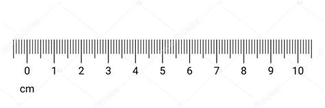 Regla cm medida n meros escala vectorial 2024