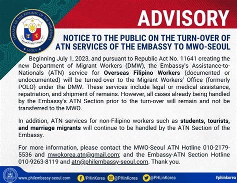 PHLinKorea on Twitter: "READ IMPORTANT ADVISORY‼️ 👇NOTICE TO THE PUBLIC ...