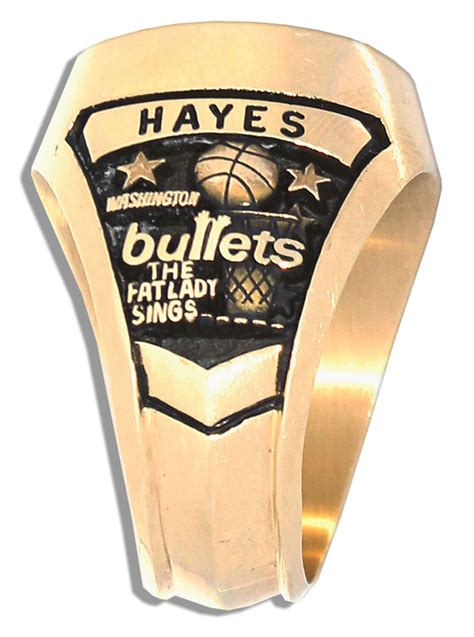 Lot Detail - Elvin Hayes 1977-78 Washington Bullets NBA 14 Carat Gold Championship Ring Obtained ...