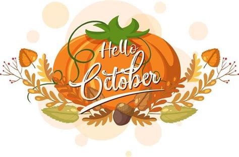 October Vector Art, Icons, and Graphics for Free Download