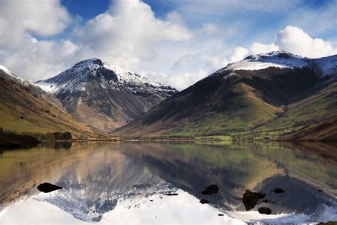 Mountains And Lake, Lake District Photograph by John Short