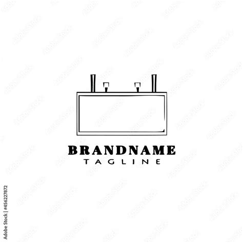 billboard logo icon design template black isolated vector illustration ...