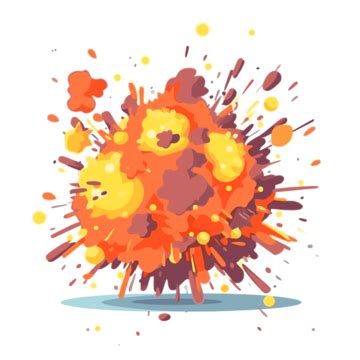 Blast Clipart Explosion Cartoon On White Background Vector, Blast, Clipart, Cartoon PNG and ...