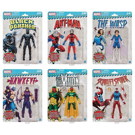 Marvel Legends Marvel Super Heroes Vintage Card Wave 2 Lot of 6 Figures