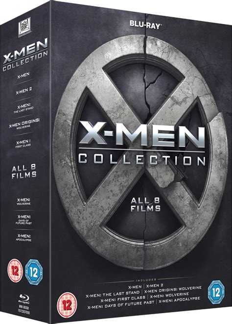 X-Men 8 Film Complete Collection X Men Box Set Boxed Set New Blu-ray ...