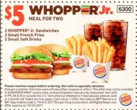 Burger King Coupons, Promo Codes, Deals April 2018 - couponshy.com