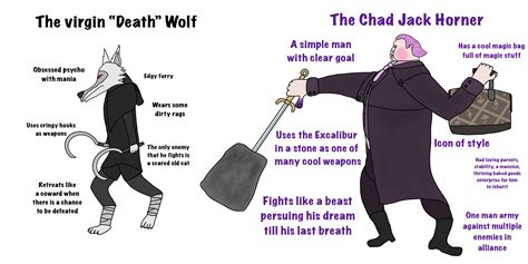 The Virgin Death Wolf vs The Chad Jack Horner | Big Jack Horner (Puss In Boots) | Know Your Meme