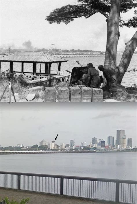 Then and Now WWII. The Battle of Singapore, also known as the Fall of ...