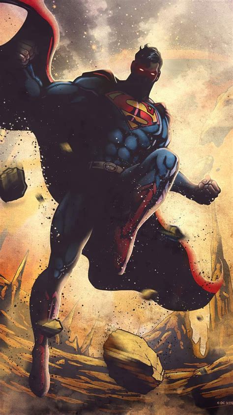 Superman Art iPhone Wallpaper | Superman comic, Superman art, Superman ...