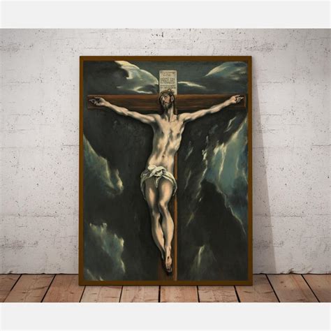 Christ On The Cross By El Recon Religious Print Christian Wall Art ...