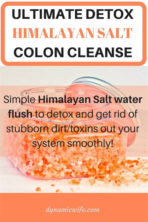 Super Easy + Effective Himalayan Salt Water Flush for Your Colon!