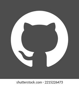 Cat Icon Flat Style Github Logo Stock Vector (Royalty Free) 2215226473 | Shutterstock