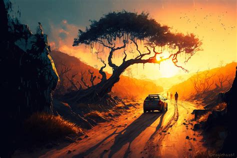 Car At Sunset by eaglehaast on DeviantArt