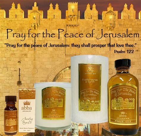 Abba Oil Ltd. - Pray for the Peace of Jerusalem