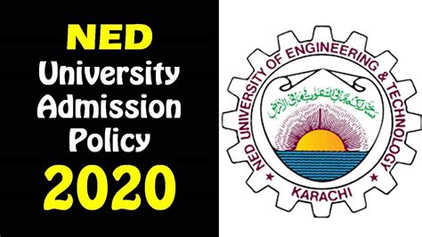 NED University Admission Policy 2020 in detail - YouTube