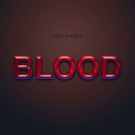 Blood Text Effect Photoshop Free Download PSD :: Behance