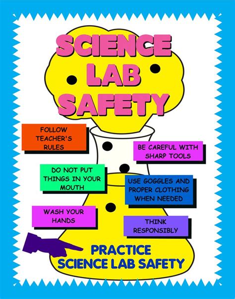 Science Lab Safety is very important! | Science lab safety, Science safety posters, Science safety