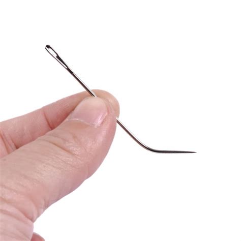 50pcs J TYPE Weaving Needle Hook /Sewing Needles For Human Hair ...