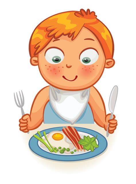 Clip art - Kid - Dinner Time / Eating Time | Kids clipart, Clip art, Kids