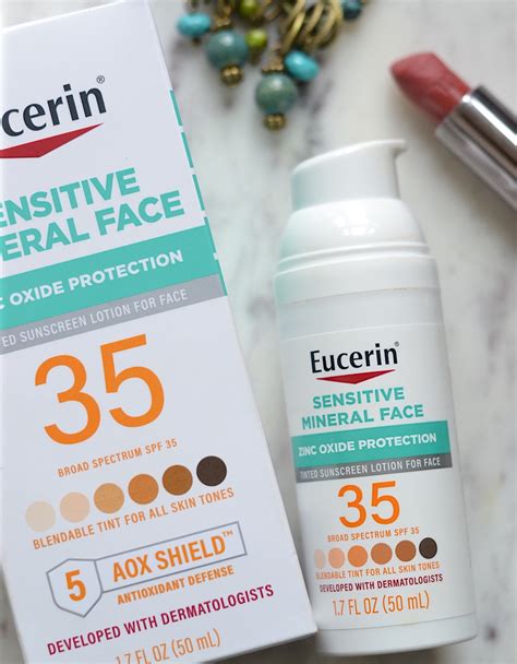 Amazing & Affordable! Eucerin Sensitive Mineral Tinted Sunscreen