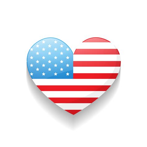 American Flag Heart Vector Art, Icons, and Graphics for Free Download