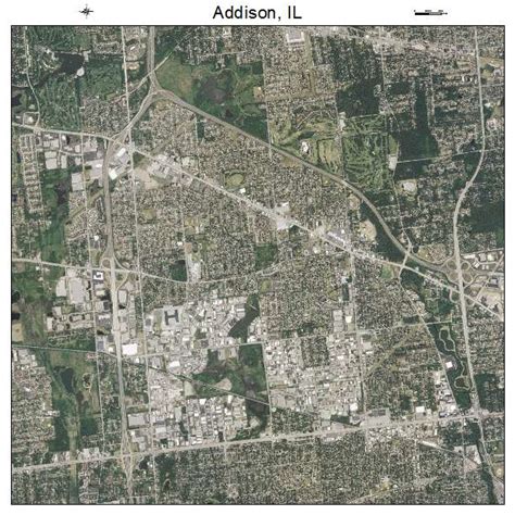 Aerial Photography Map of Addison, IL Illinois