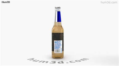 360 view of Snow Beer Bottle 3D model - Hum3D store