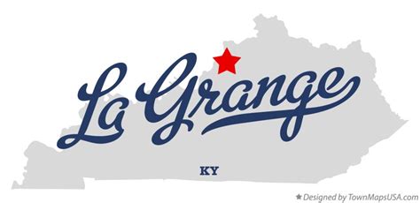 Map of La Grange, KY, Kentucky