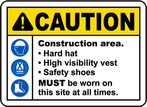 Construction Area PPE Sign - Get 10% Off Now