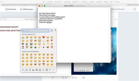Emoji Shortcut am Mac