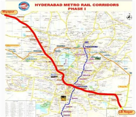 Hyderabad Metro Rail Route Map Timings Ticket Price Fares HMRL