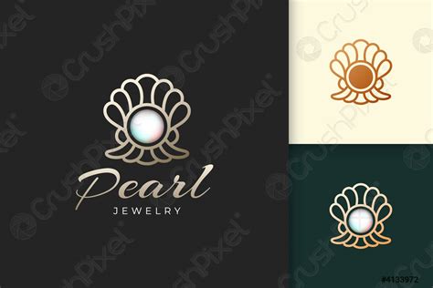 Luxury pearl logo represent jewelry or gem fit for hotel - stock vector ...