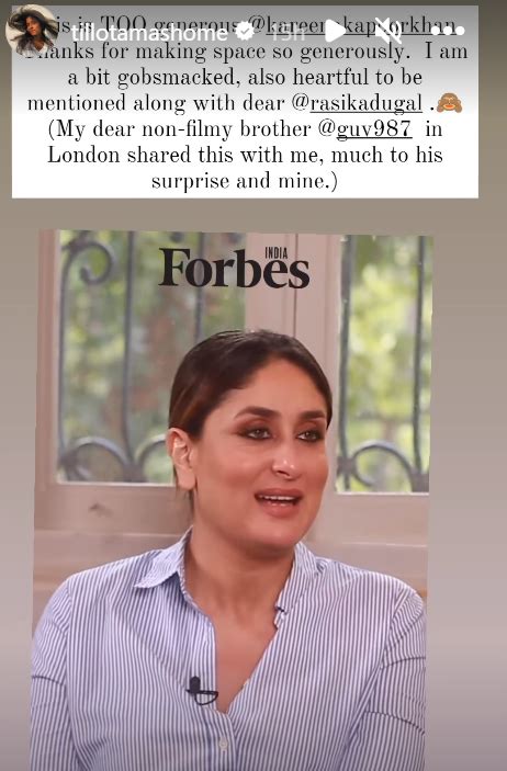 “Thanks For Making Space So Generously:” Tillotama Shome To Kareena Kapoor Khan – Timeline Daily