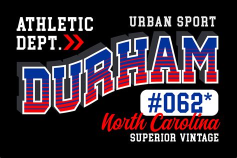 Durham North Carolina vintage college, for print on t shirts etc ...