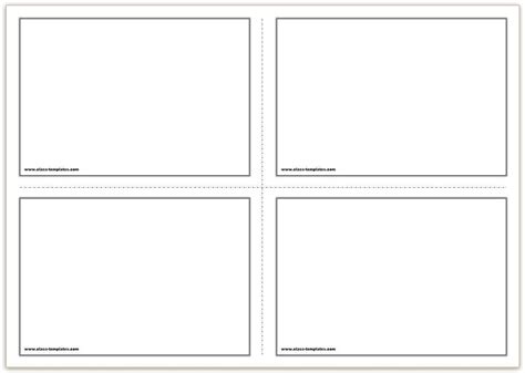 Free Printable Flash Cards Template inside Index Card Template For ...